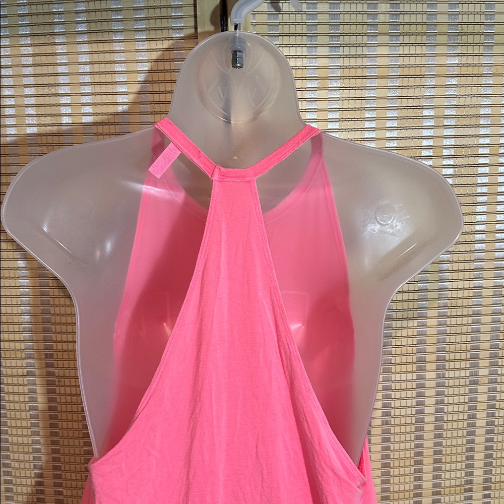 PINK Victoria's Secret Hot Pink Oversized Racerback Super Soft Tank Top Small S - Picture 11 of 15